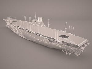 shokaku carrier 3D 模型
