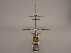 english galeon hms revenge 1577 3D Model