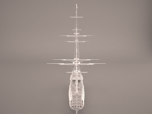 english galeon hms revenge 1577 3Dモデル
