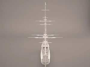 english galeon hms revenge 1577 3D Model