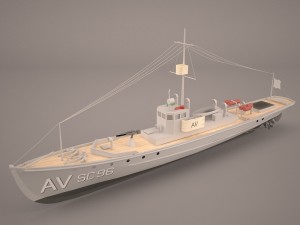 aviso comet imperial german navy Modelo 3D