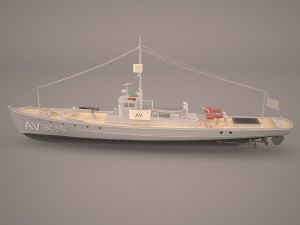 aviso comet imperial german navy 3D Модель