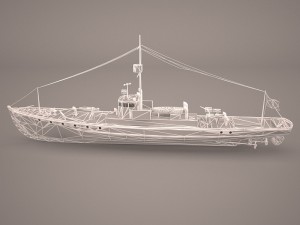 aviso comet imperial german navy 3D Модель