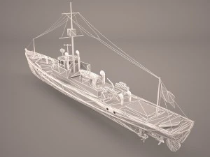 aviso comet imperial german navy 3D Model