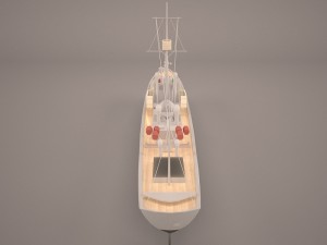 aviso comet imperial german navy 3D Модель
