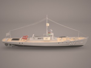 aviso comet imperial german navy 3D Модель