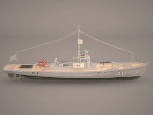aviso comet imperial german navy 3D Model