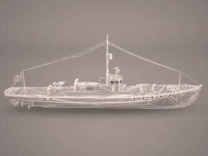 aviso comet imperial german navy 3D Model