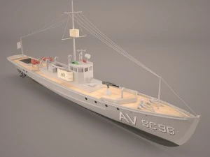 aviso comet imperial german navy 3D Model
