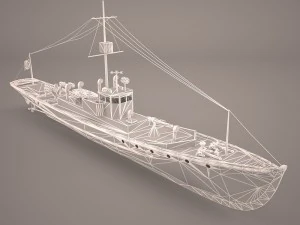 aviso comet imperial german navy 3D Model