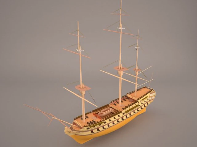 ship boat 3D Model .c4d .max .obj .3ds .fbx .stl .blend 