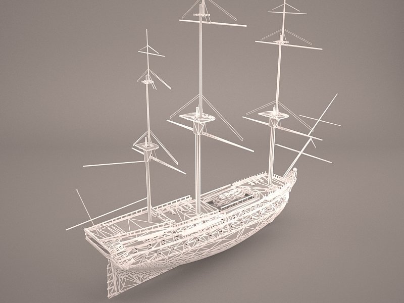 Ship Boat 3D Модель In Линкор 3DExport