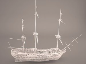 ship boat 3D Model