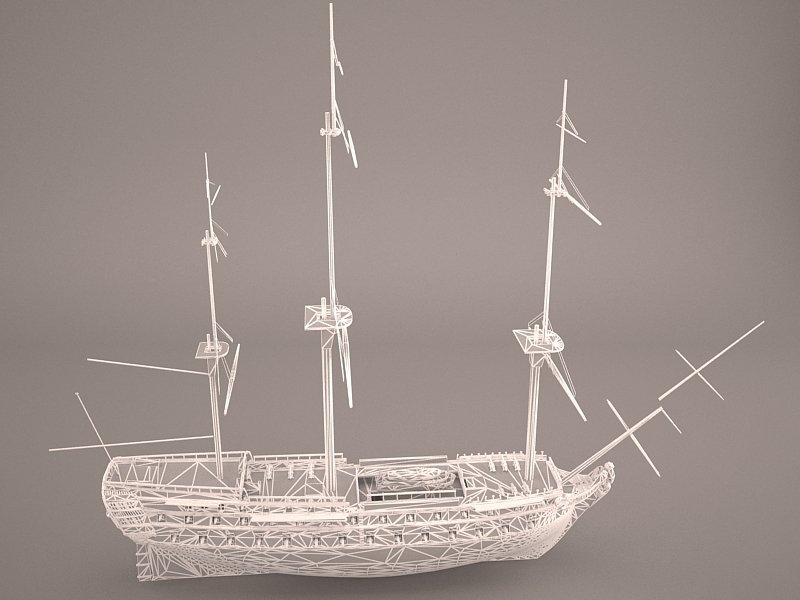 Ship Boat 3D Модель In Линкор 3DExport