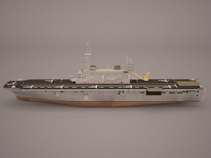 uss nassau lha-4 Modello 3D
