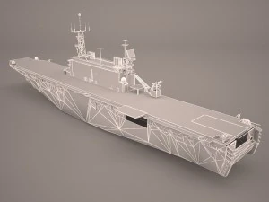 uss nassau lha-4 3D Model