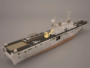 uss nassau lha-4 3D Model