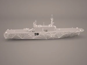 uss nassau lha-4 3D Model