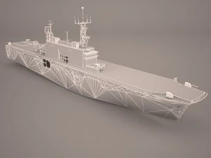 uss nassau lha-4 3D Model