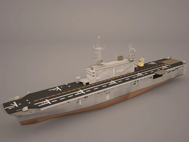 uss nassau lha-4 3D Model .c4d .max .obj .3ds .fbx .stl .blend 