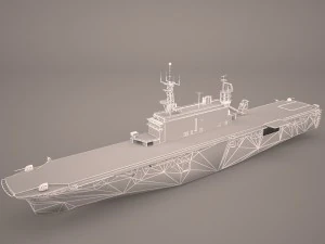 uss nassau lha-4 3D Model