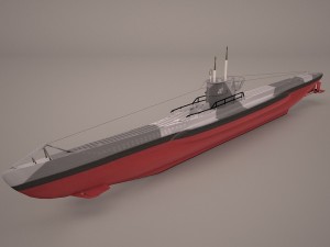 u-boat type viic 3D Model