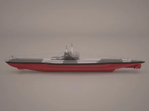 u-boat type viic 3D Model