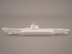 u-boat type viic 3D Model