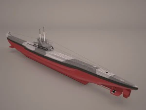 u-boat type viic 3D Model