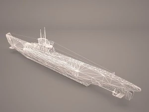 u-boat type viic 3D Model