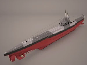 u-boat type viic 3D Model