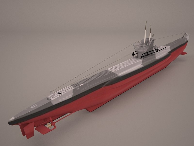 U-Boat Type Viic 3D Модель In Линкор 3DExport