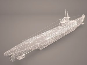 u-boat type viic 3D Model