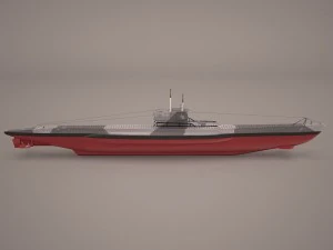 u-boat type viic 3D Model