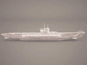 u-boat type viic 3D Model