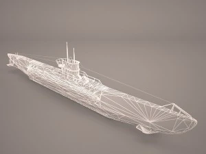 u-boat type viic 3D Model