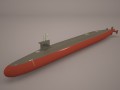 uss dallas ssn 700 with dry deck shelter Modèle 3D