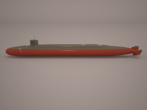 uss dallas ssn 700 with dry deck shelter 3Dモデル
