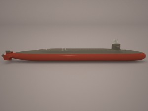 uss dallas ssn 700 with dry deck shelter 3Dモデル