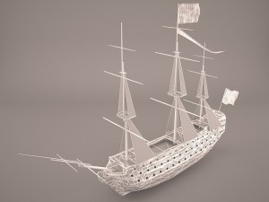 english galeon hms victory revenge 3Dモデル