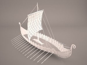 roman ship 1 3D Модель