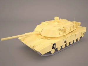 m1a1 에이브람스 3D 모델