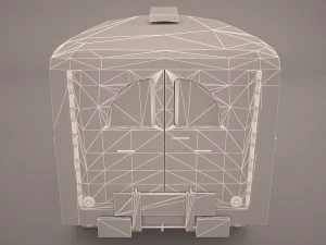 ambulance military car hmmwv m997 camo 3D Model
