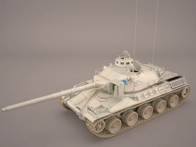 French tank amx-30 3D Model .c4d .max .obj .3ds .fbx .stl .blend 