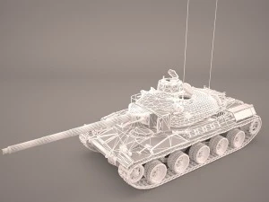 French tank amx-30 3D Model