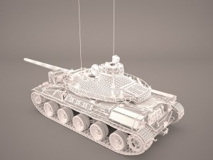 French tank amx-30 3D Модель