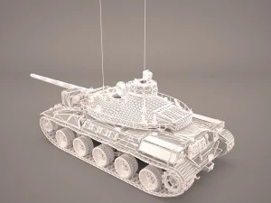 French tank amx-30 3D Model