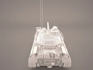 French tank amx-30 3D Model