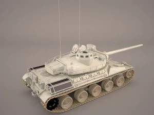 French tank amx-30 3D Model