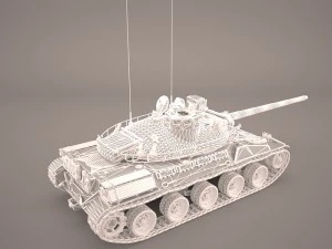 French tank amx-30 3D Model